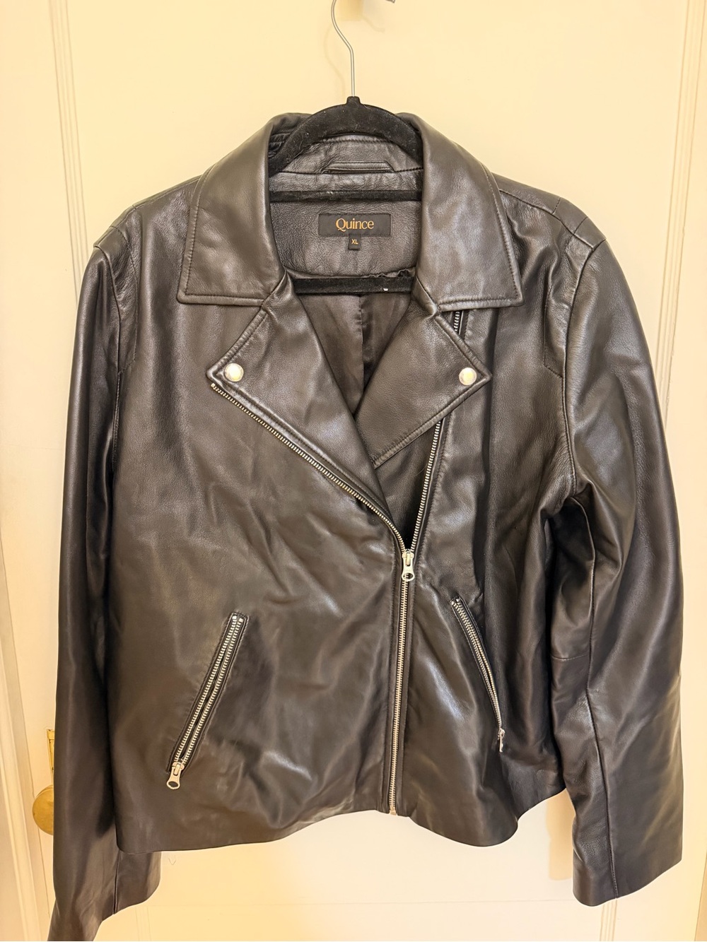 Quince | Black Leather Jacket